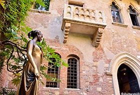 Romeo & Juliet's balcony in Verona